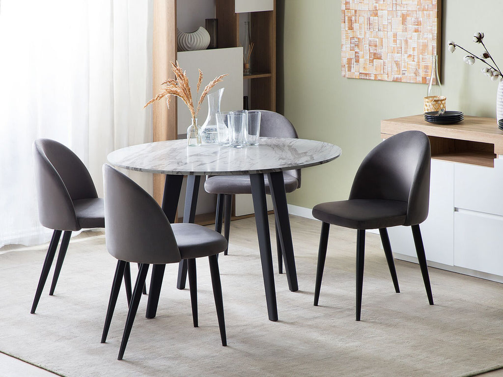 Dining Table MOSBY Marble 110 cm 110 cm