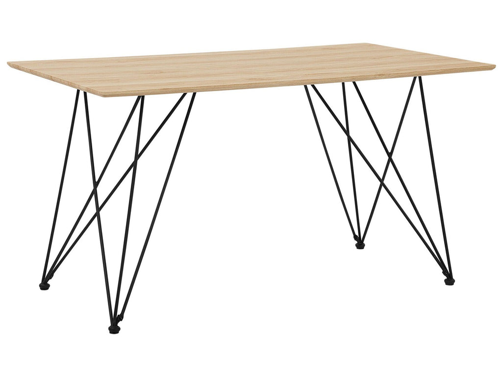 Dining Table KENTON Light Brown 140 cm 80 cm