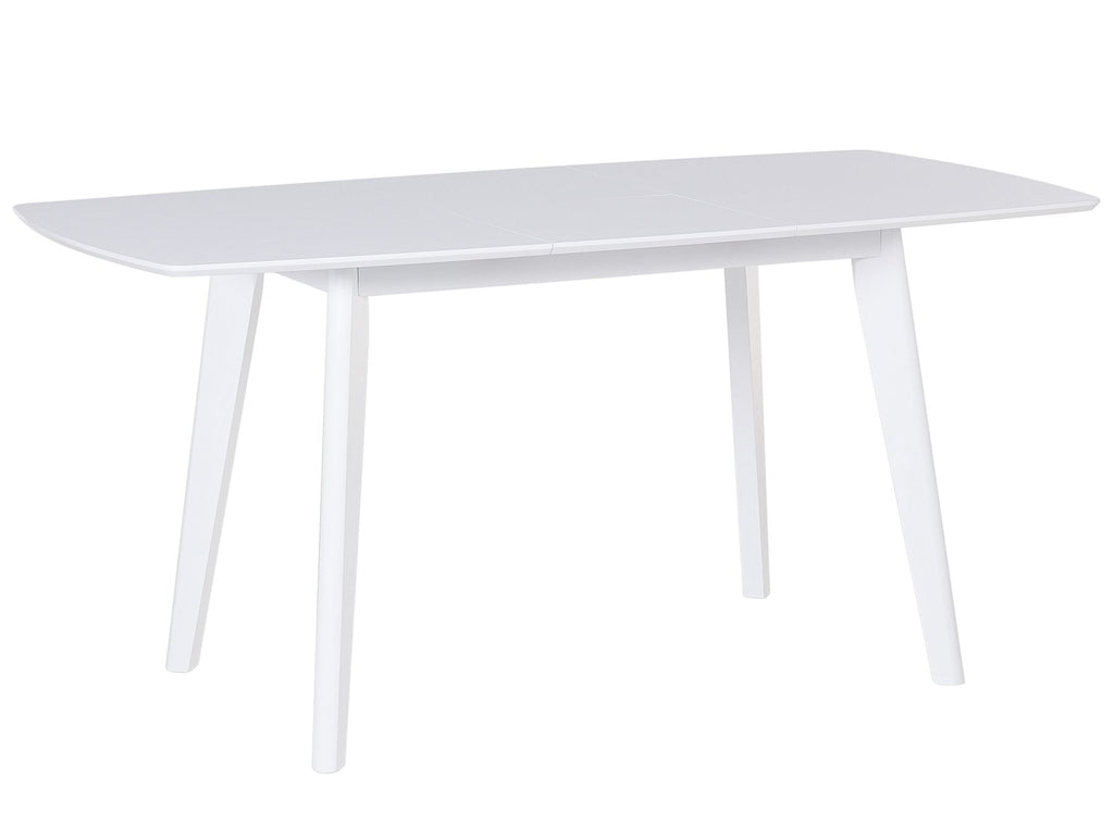 Extending Dining Table SANFORD White 120/160 cm 80 cm