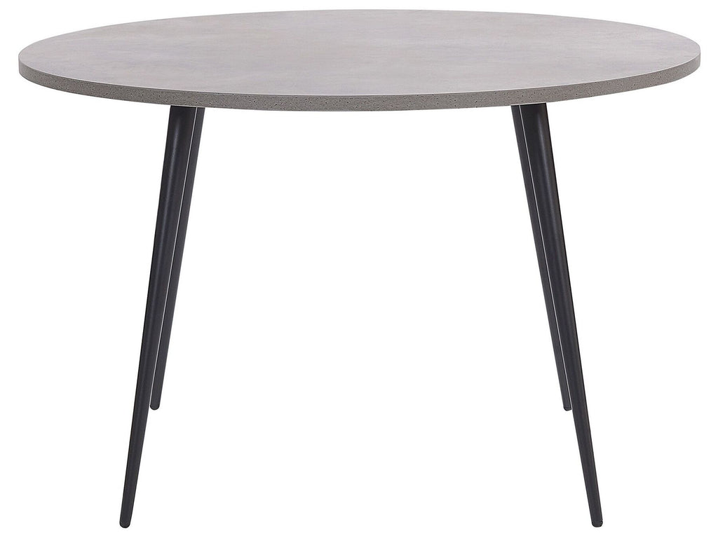 Dining Table ODEON Grey Concrete Effect 120 cm 120 cm