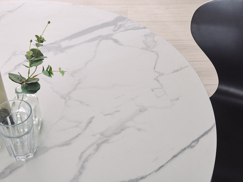 Dining Table ODEON White 120 cm 120 cm