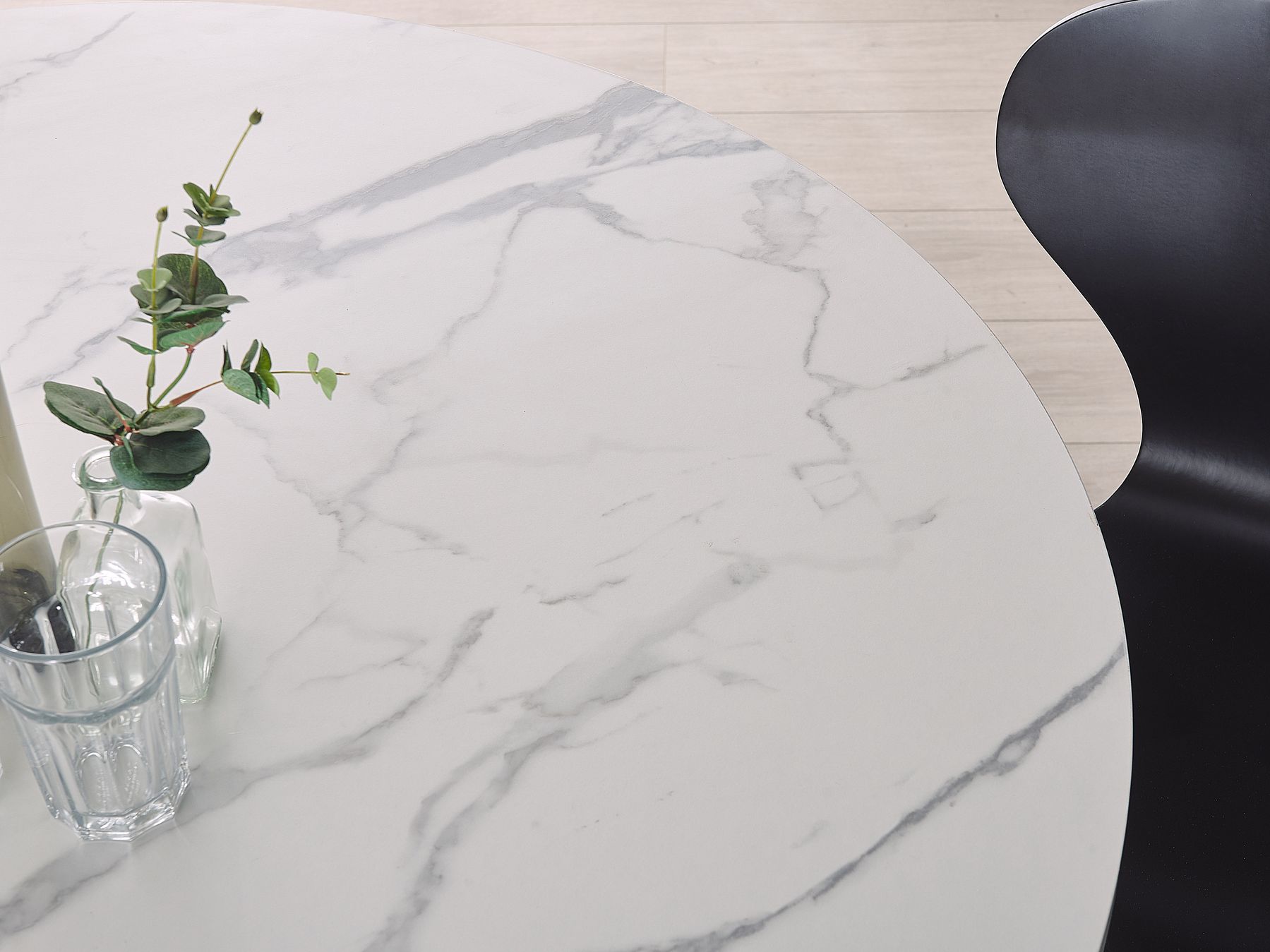 Dining Table ODEON White 120 cm 120 cm