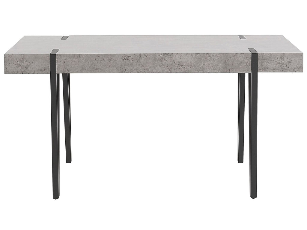 Dining Table ADENA Grey Concrete Effect 150 cm 90 cm