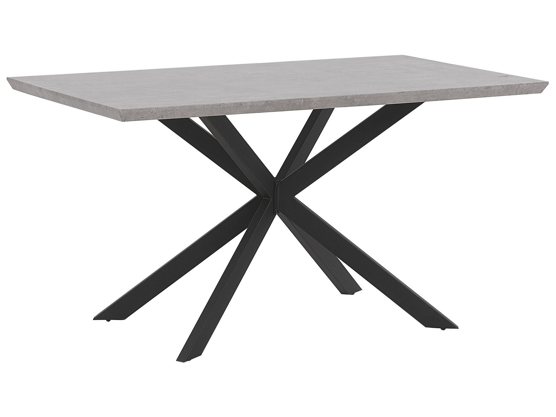 Dining Table SPECTRA Grey Concrete Effect 140 cm 80 cm