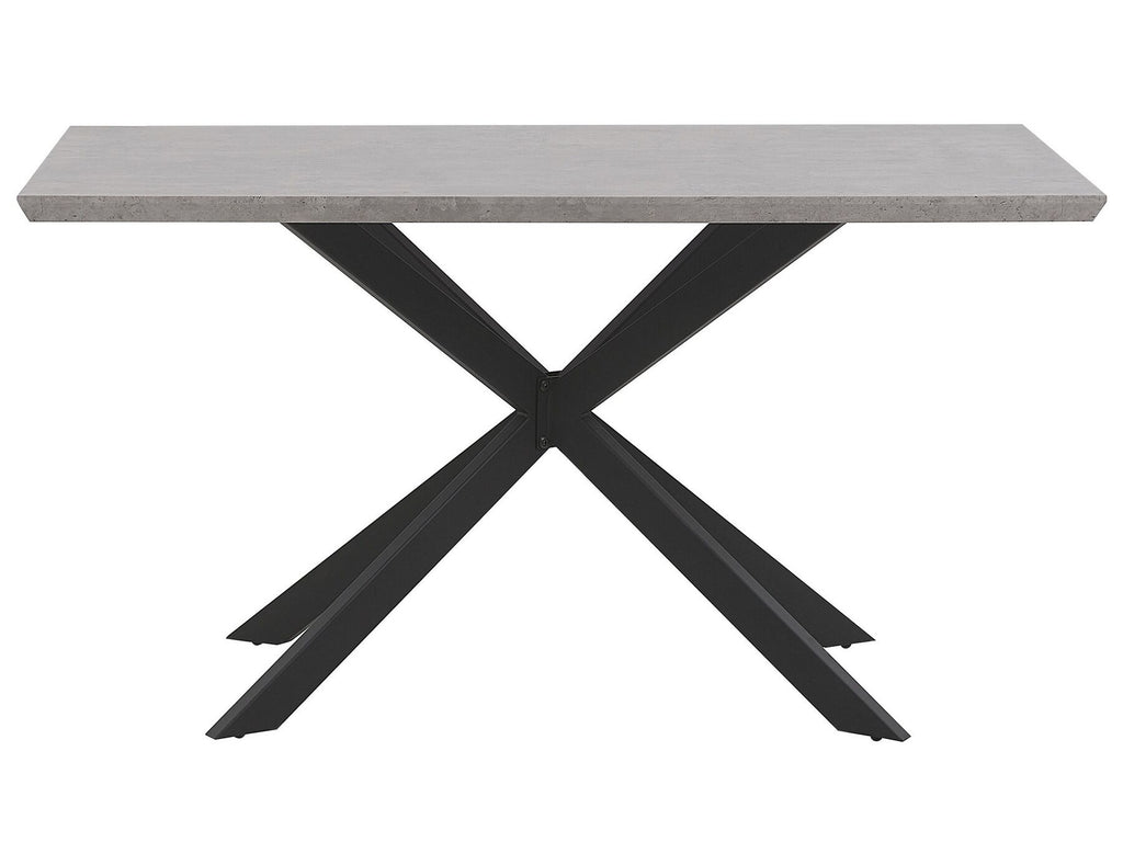 Dining Table SPECTRA Grey Concrete Effect 140 cm 80 cm