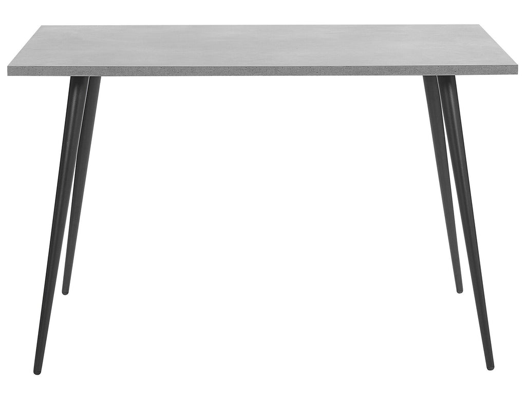 Dining Table SANTIAGO Grey Concrete Effect 120 cm 80 cm