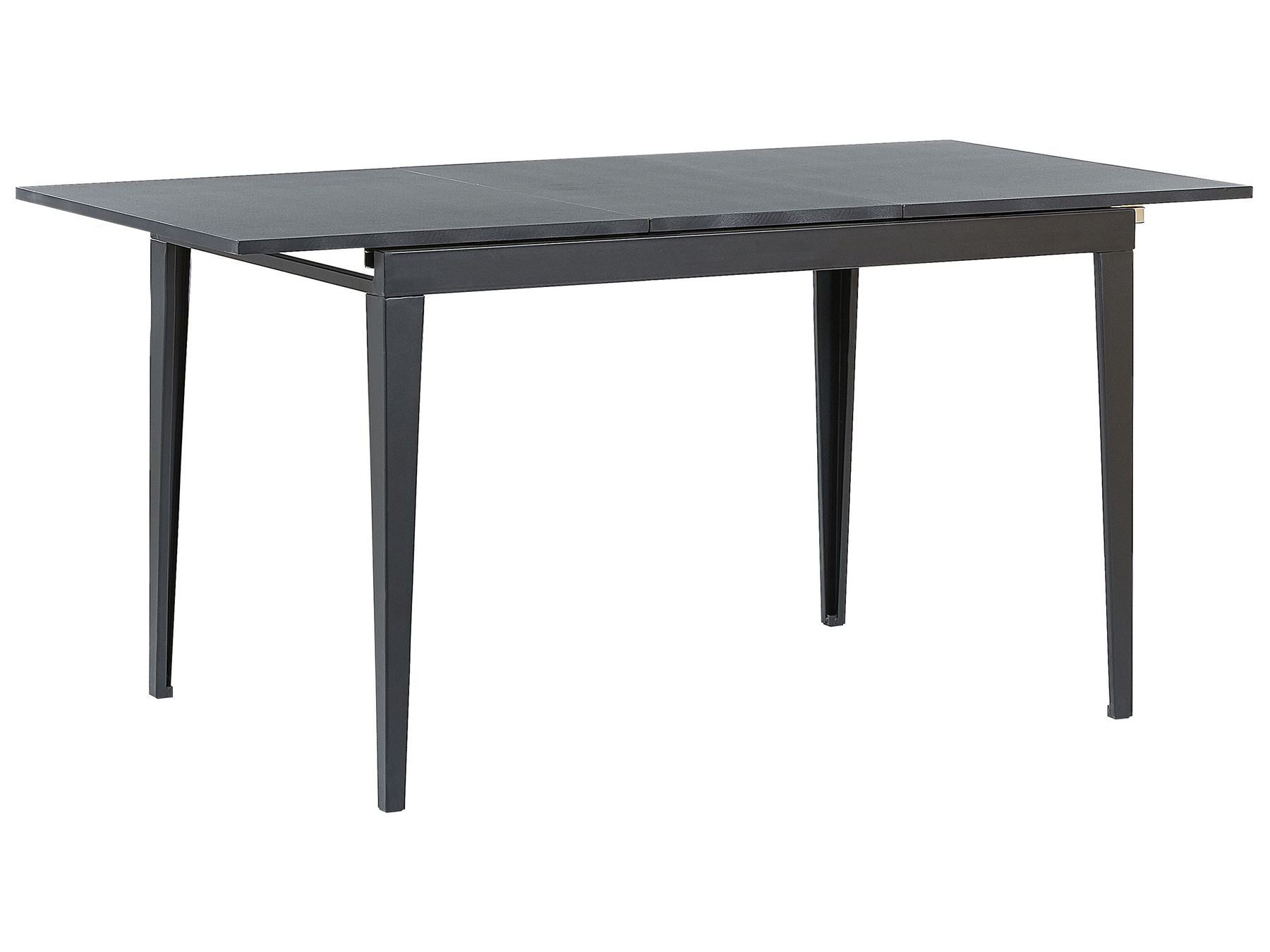 Extending Dining Table NORLEY Black 120/160 cm 80 cm