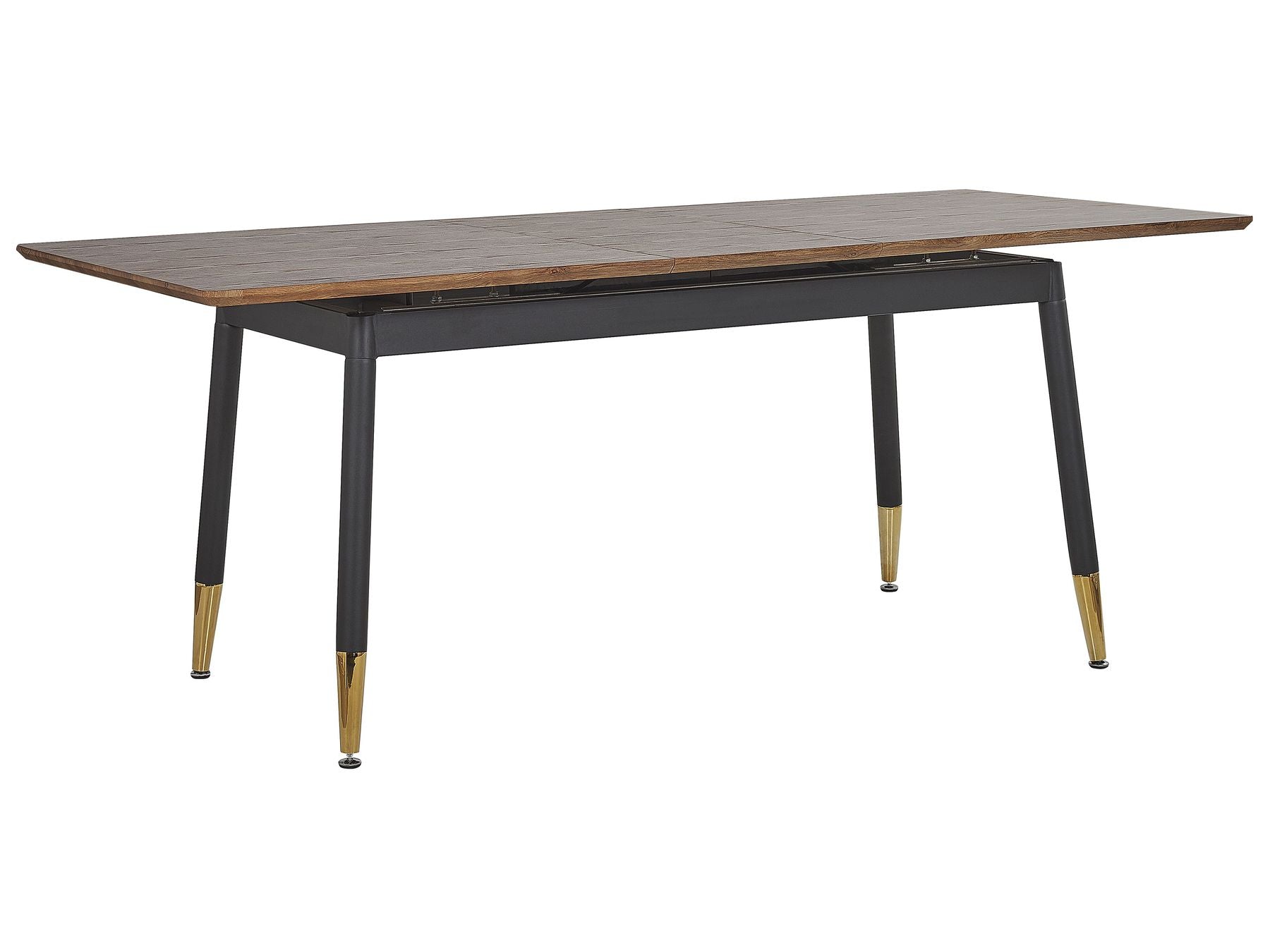 Extending Dining Table CALIFORNIA Dark Brown 160/200 cm 90 cm