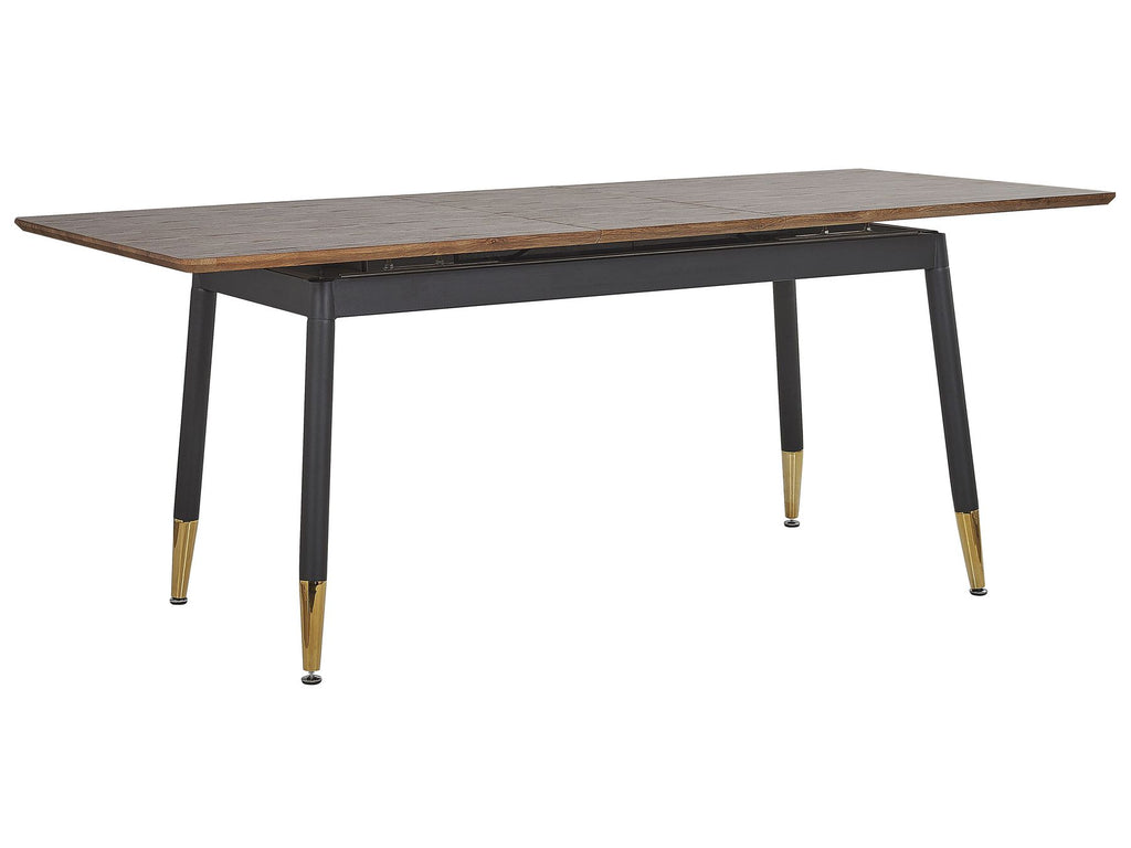 Extending Dining Table CALIFORNIA Dark Brown 160/200 cm 90 cm