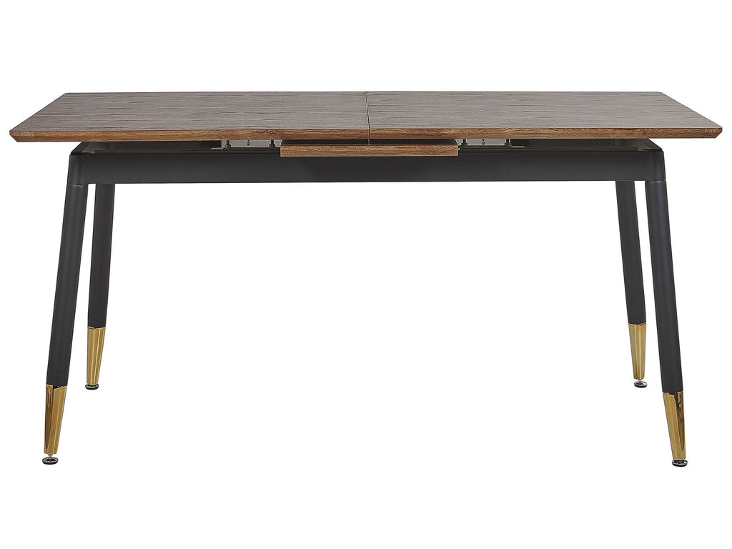 Extending Dining Table CALIFORNIA Dark Brown 160/200 cm 90 cm