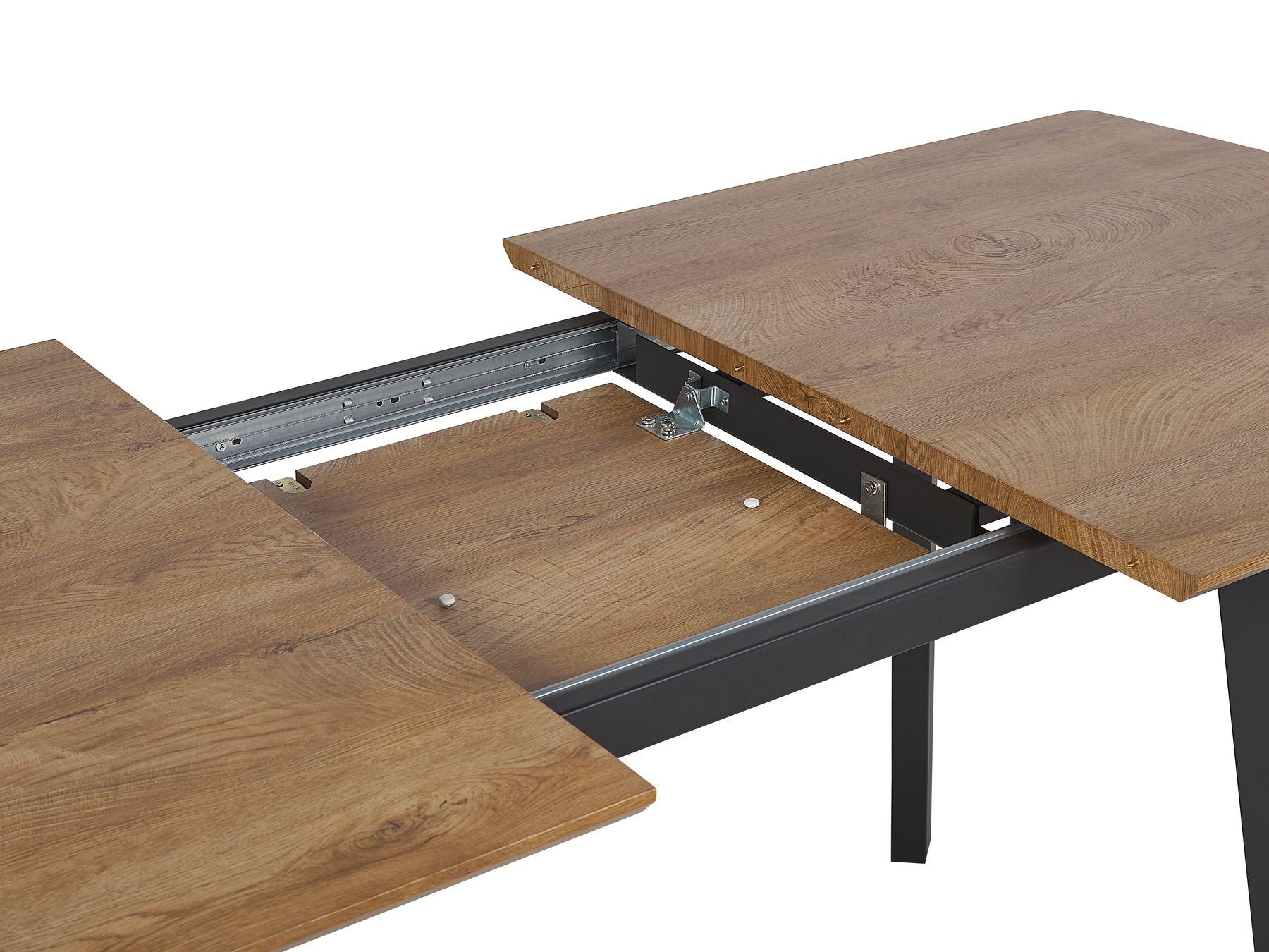 Extending Dining Table SALVADOR Dark Brown 160/200 cm 90 cm