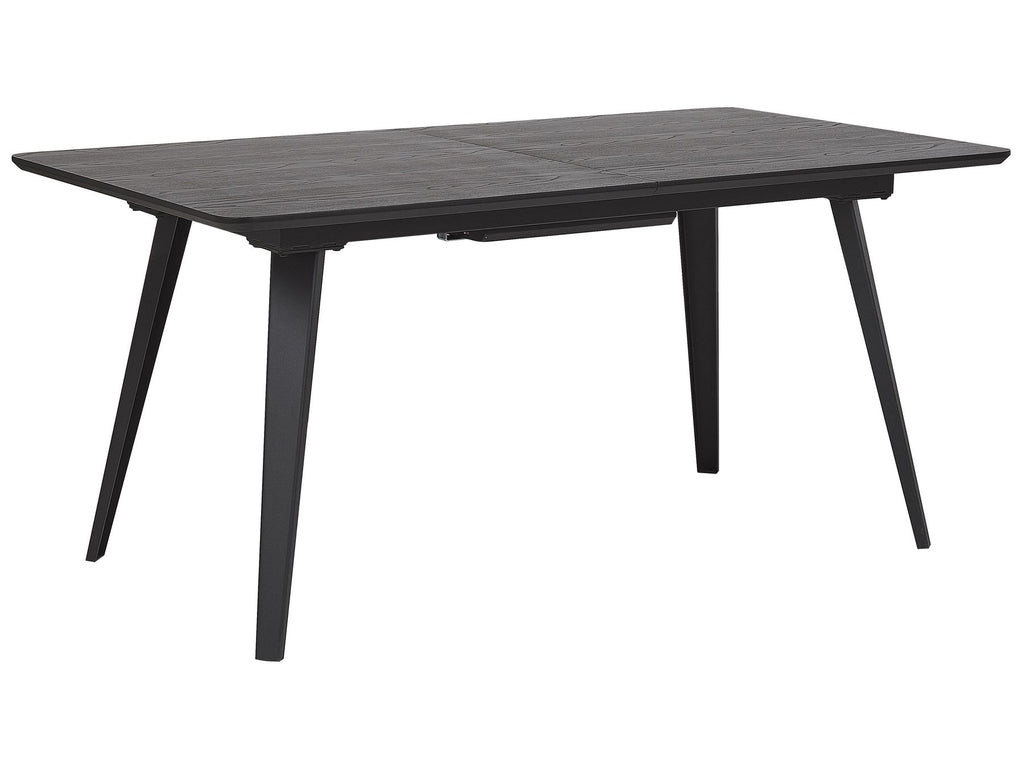 Extending Dining Table IRVINGTON Black 160/200 cm 90 cm
