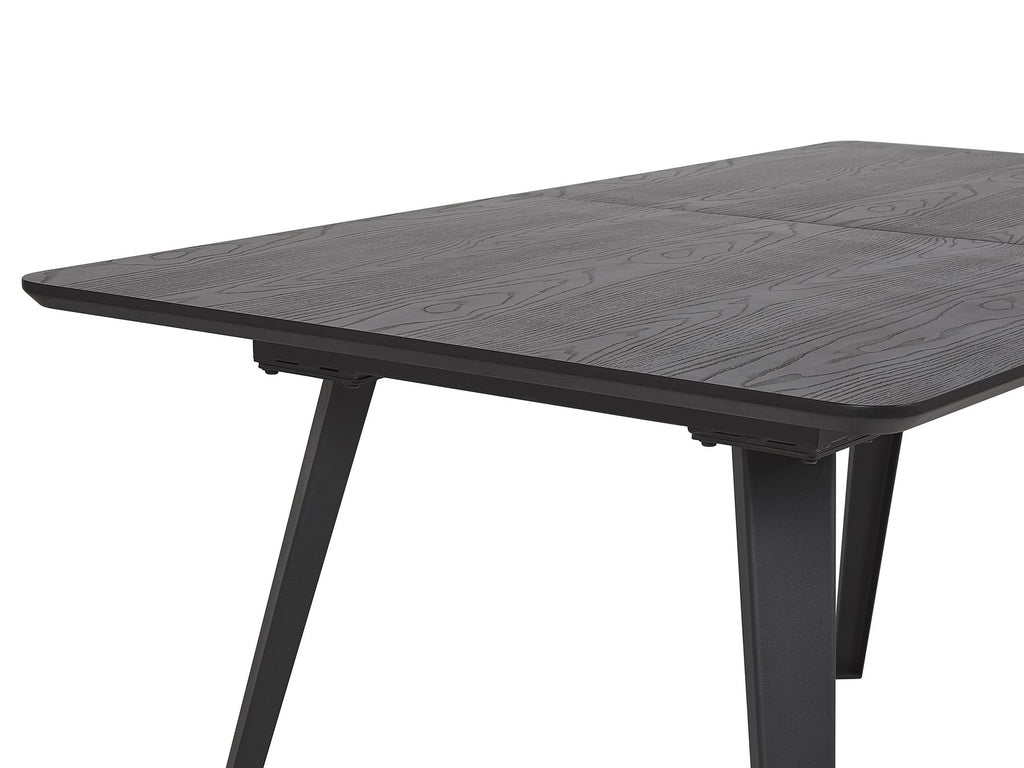 Extending Dining Table IRVINGTON Black 160/200 cm 90 cm
