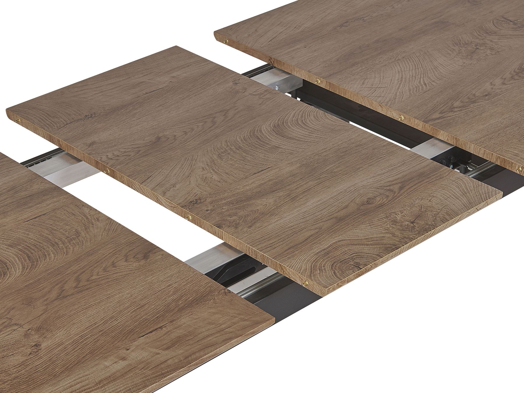 Extending Dining Table BARBOSA Dark Brown 140/180 cm 80 cm