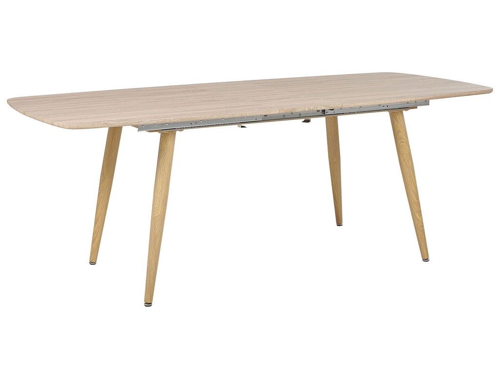 Extending Dining Table HAGA Light Brown 180/210 cm 90 cm