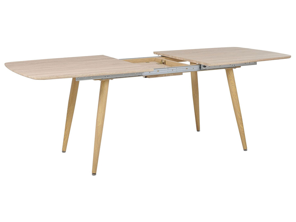 Extending Dining Table HAGA Light Brown 180/210 cm 90 cm