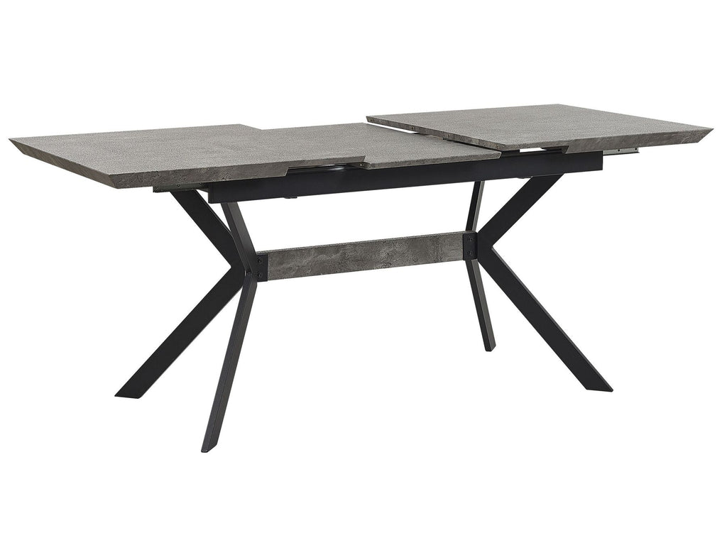 Extending Dining Table BENSON Light Grey 140/180 cm 80 cm
