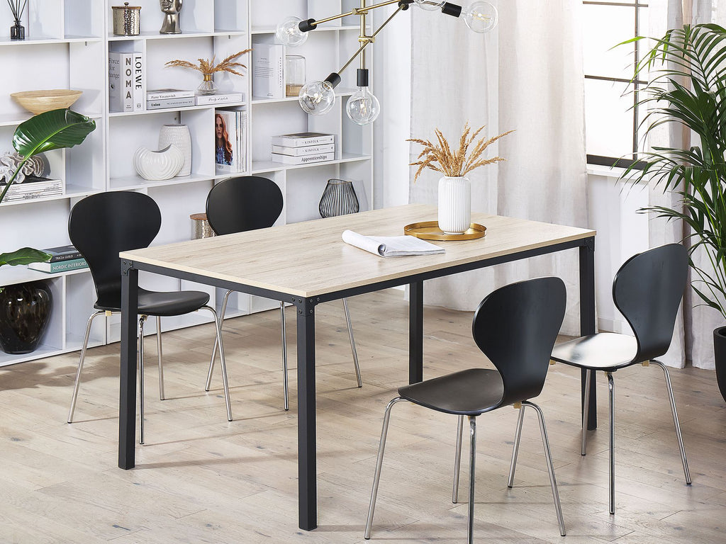 Dining Table HOCKLEY Light Brown 150 cm 90 cm