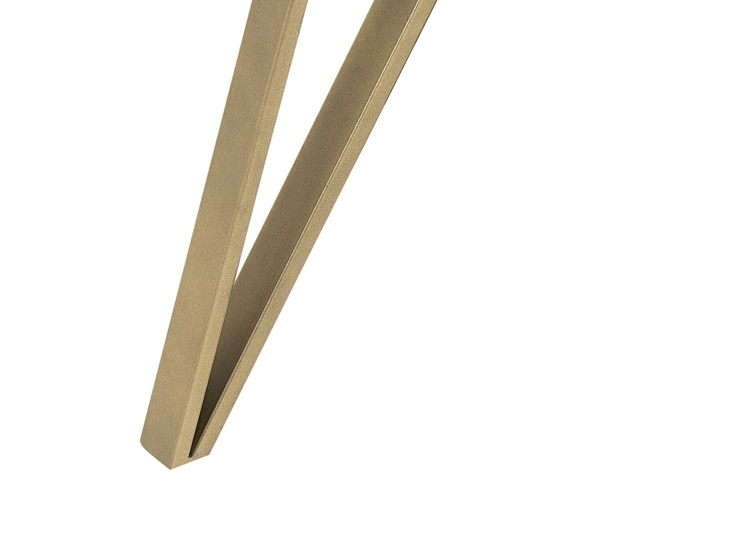 Dining Table MOLDEN White/ Gold 150 cm 80 cm