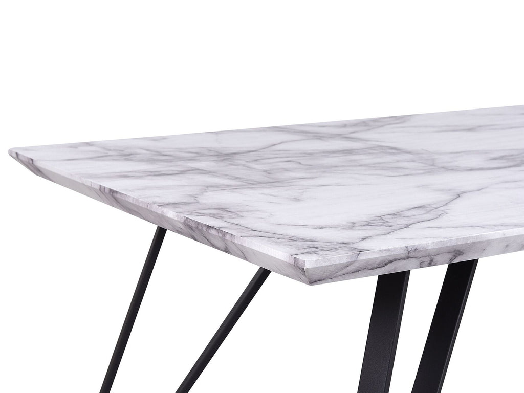 Dining Table MOLDEN Black/ White 150 cm 80 cm