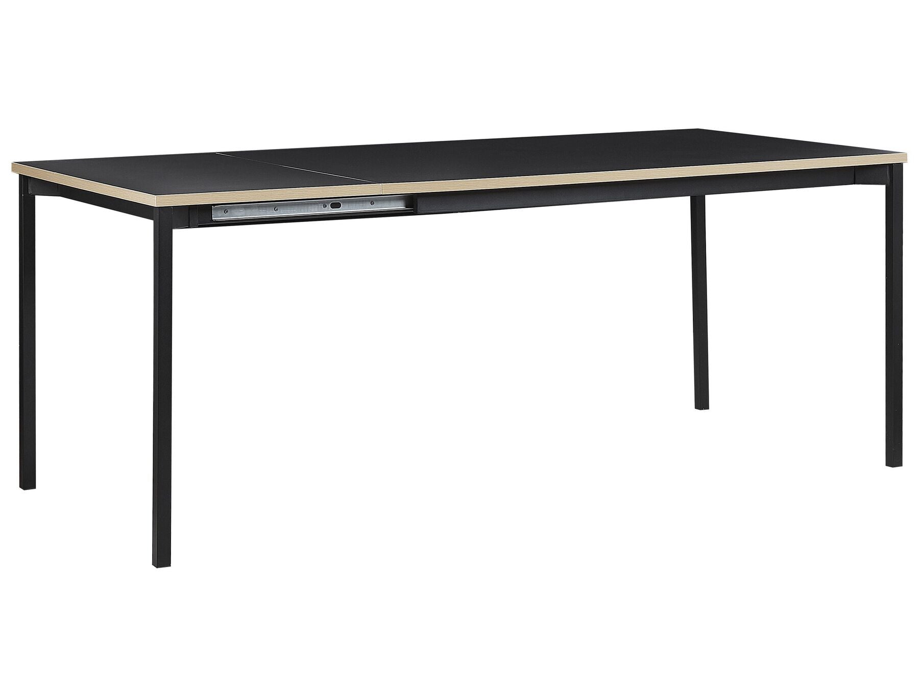 Extending Dining Table AVIS Black 140/190 cm 90 cm