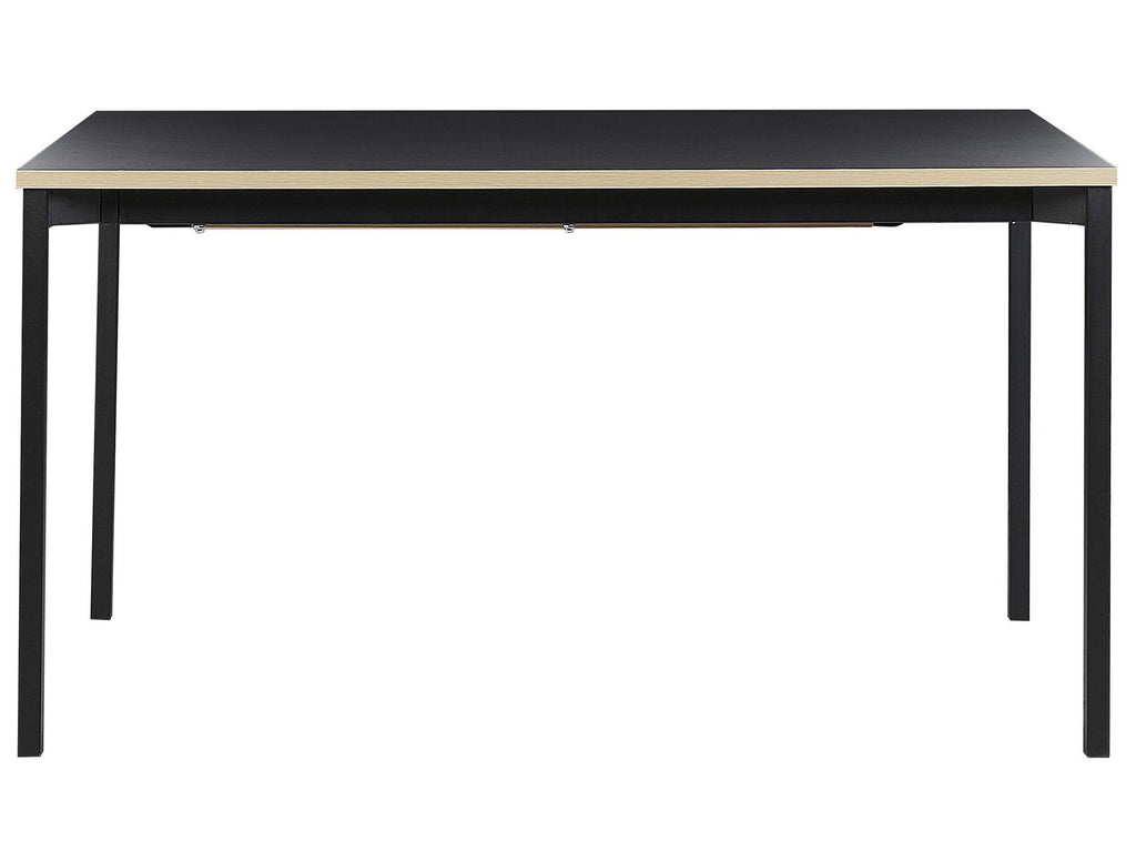 Extending Dining Table AVIS Black 140/190 cm 90 cm
