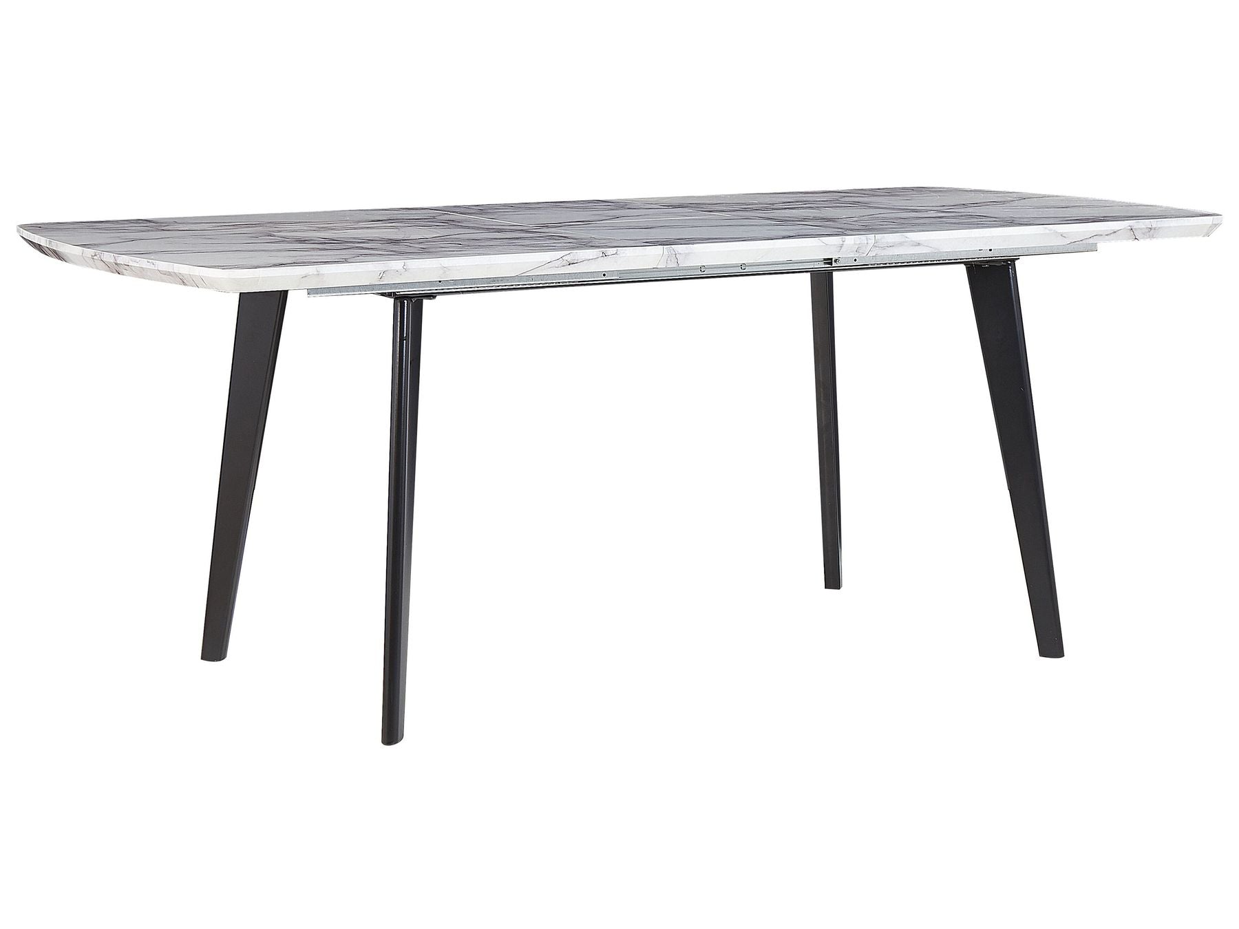 Extending Dining Table MOSBY Black/ White 160/200 cm 90 cm