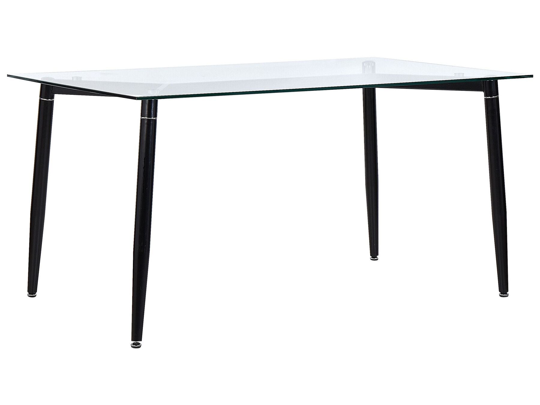 Dining Table TOTHAM Black 150 cm 90 cm Tempered Glass