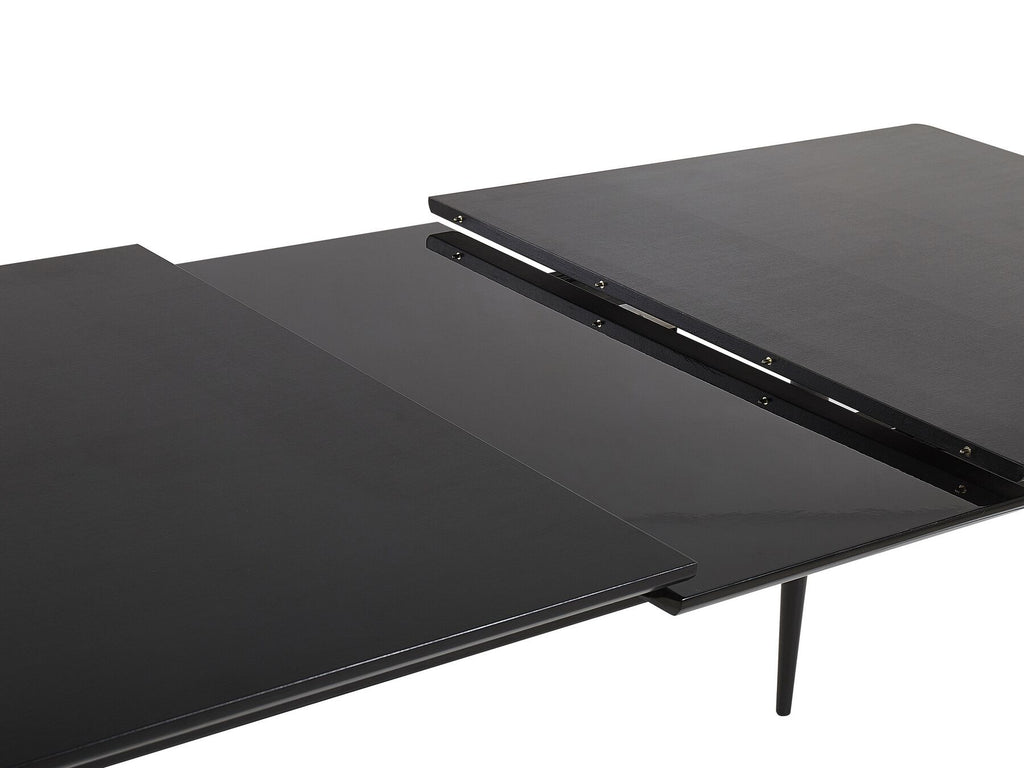 Extending Dining Table MALDON Black 160/200 cm 90 cm