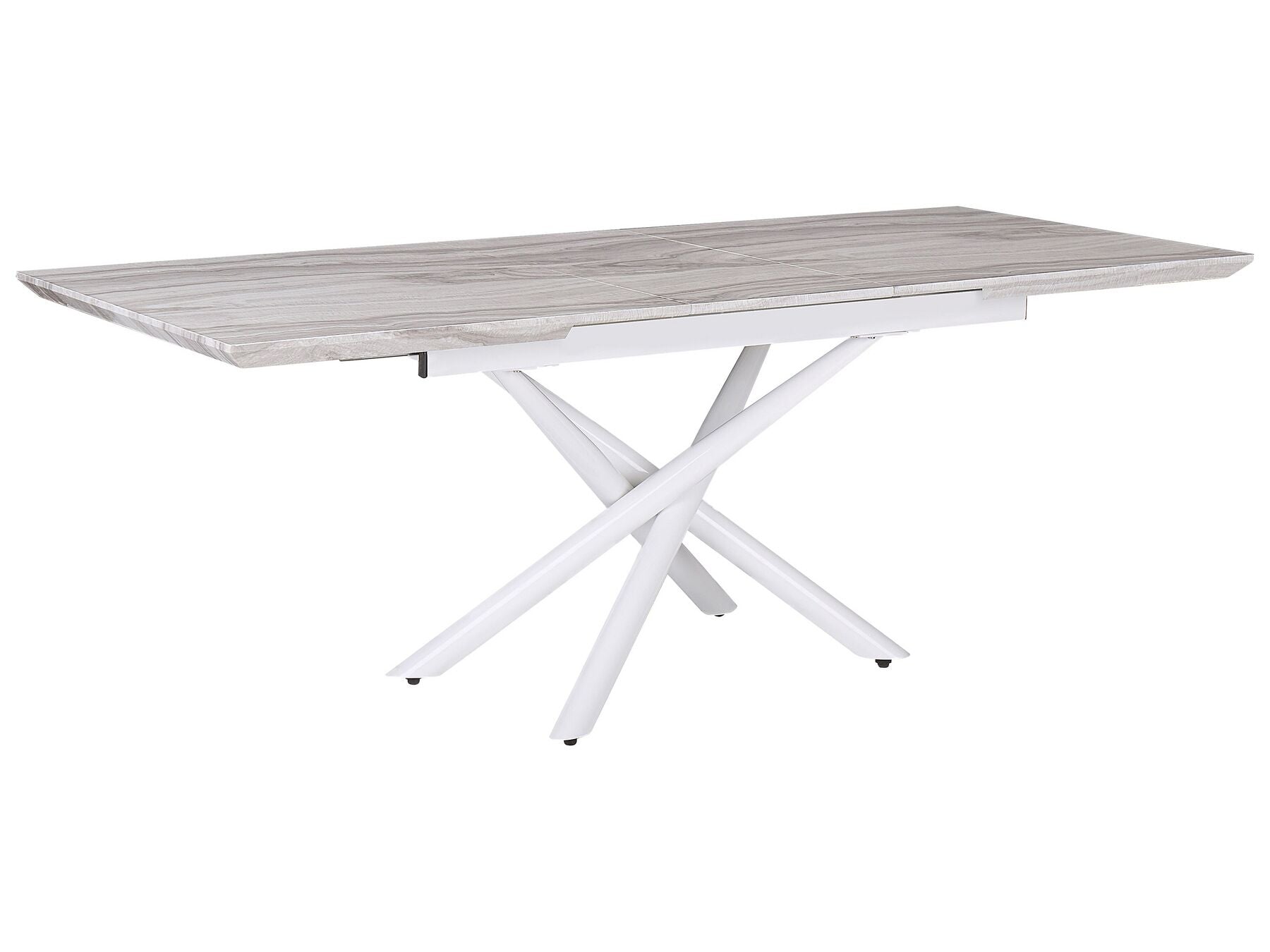 Extending Dining Table MOIRA White 160/200 cm 90 cm