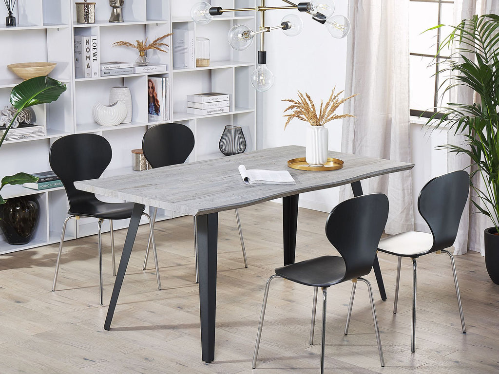 Dining Table WITNEY Grey 160 cm 90 cm