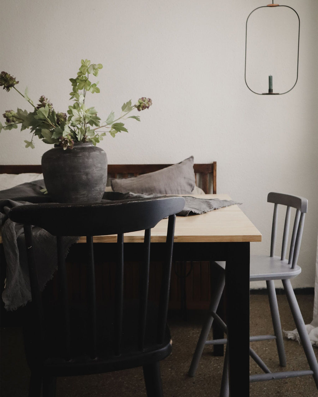 Dining Table GEORGIA Black 150 cm 90 cm Wood