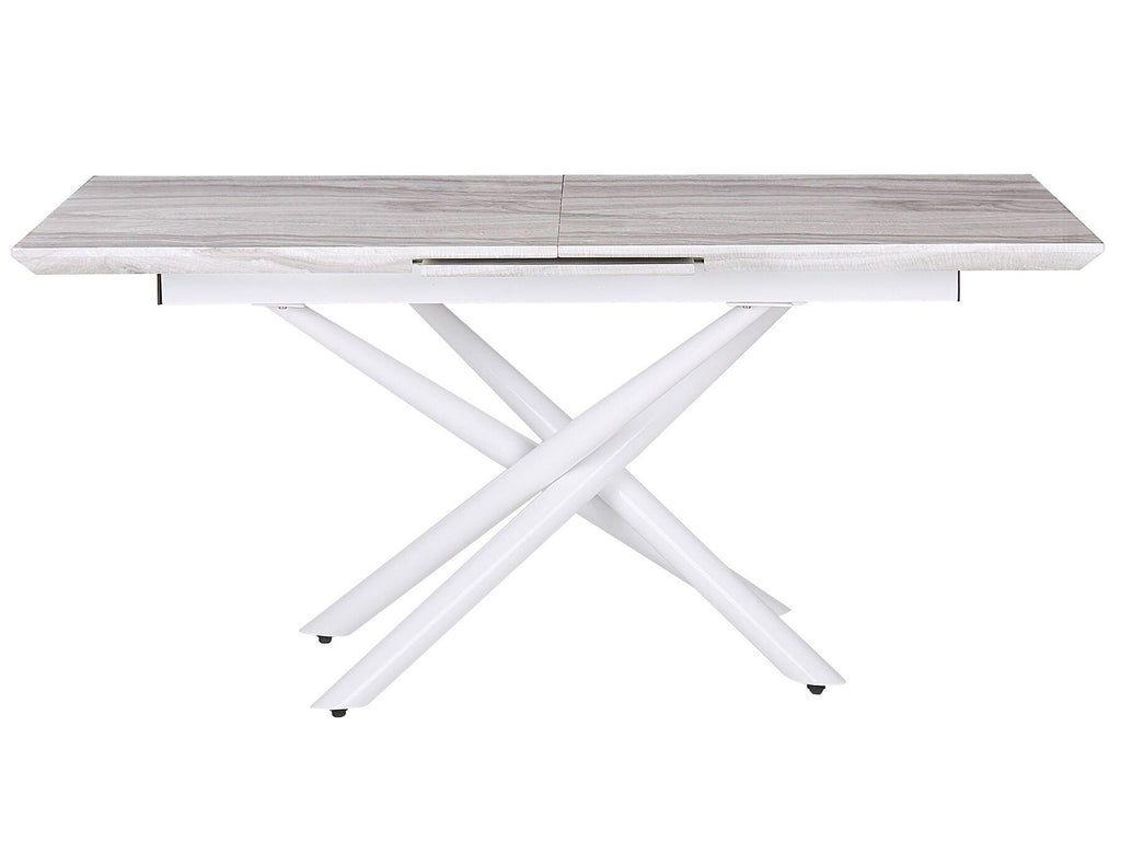 Extending Dining Table MOIRA White 160/200 cm 90 cm