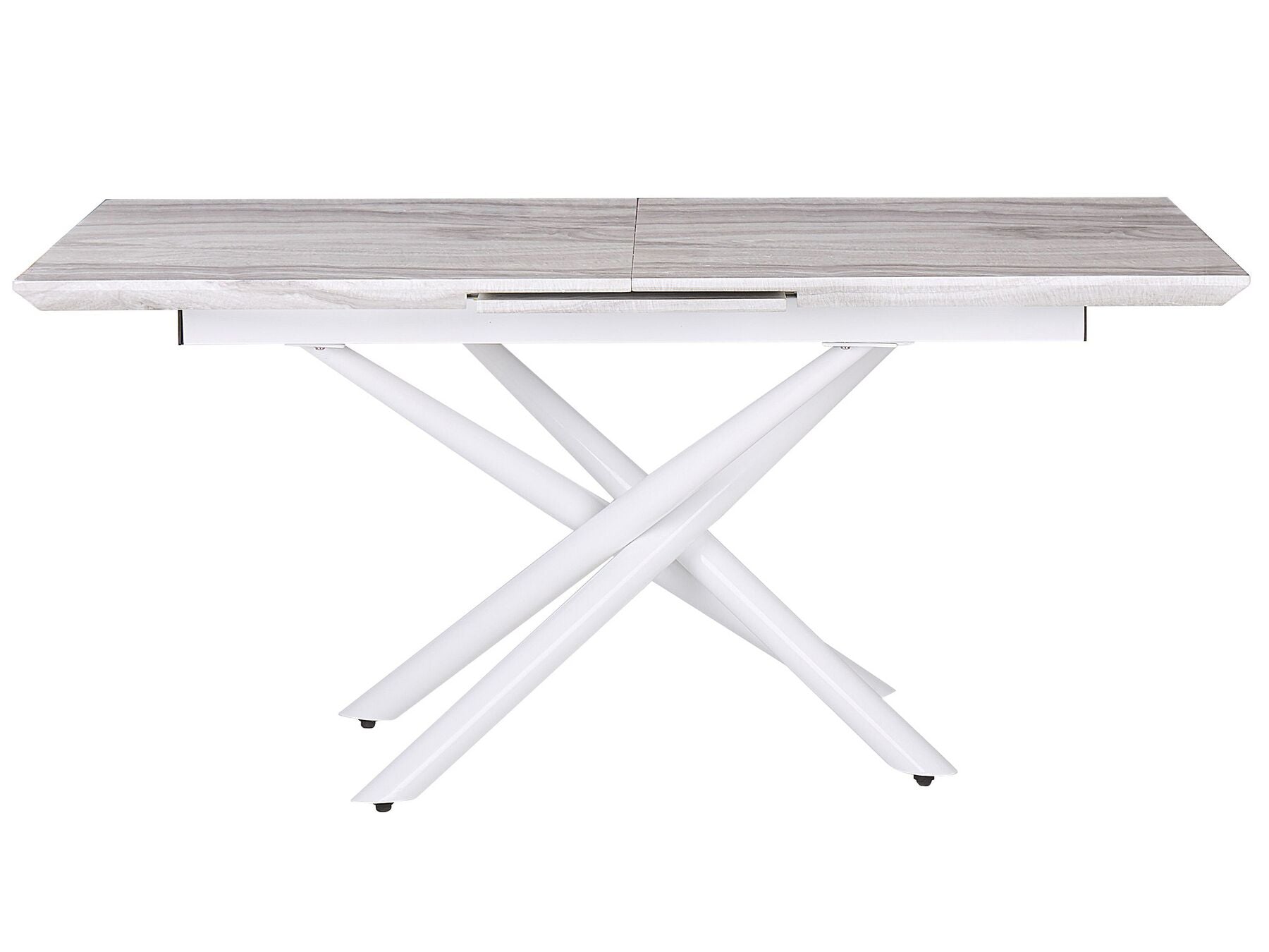 Extending Dining Table MOIRA White 160/200 cm 90 cm