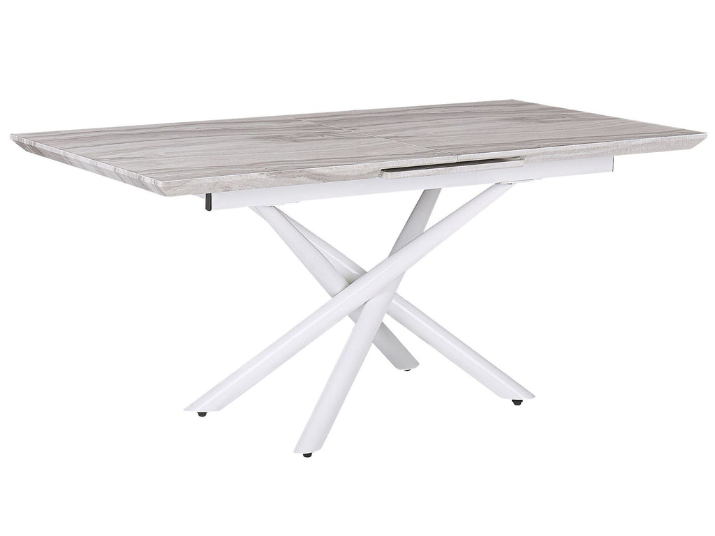 Extending Dining Table MOIRA White 160/200 cm 90 cm