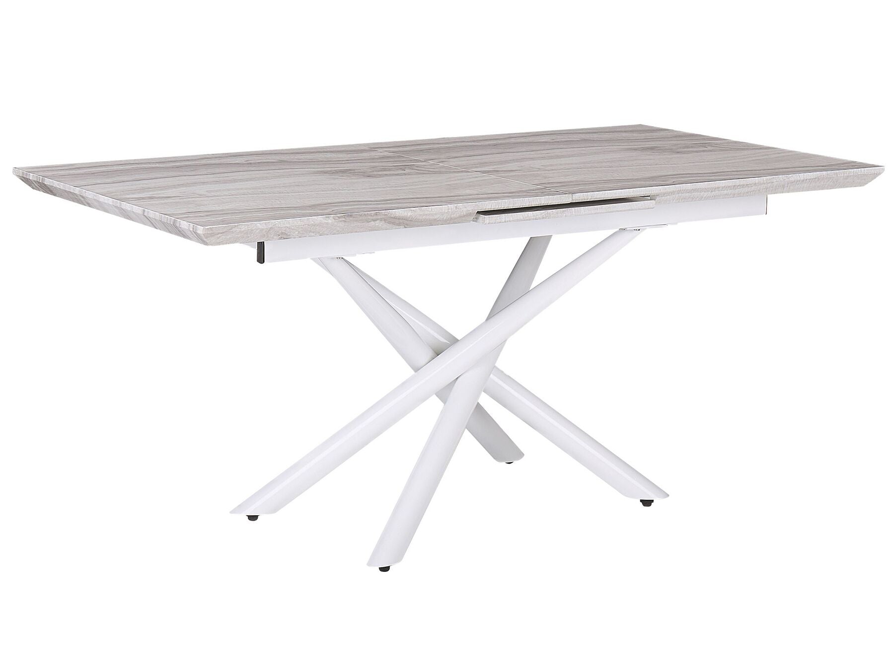 Extending Dining Table MOIRA White 160/200 cm 90 cm