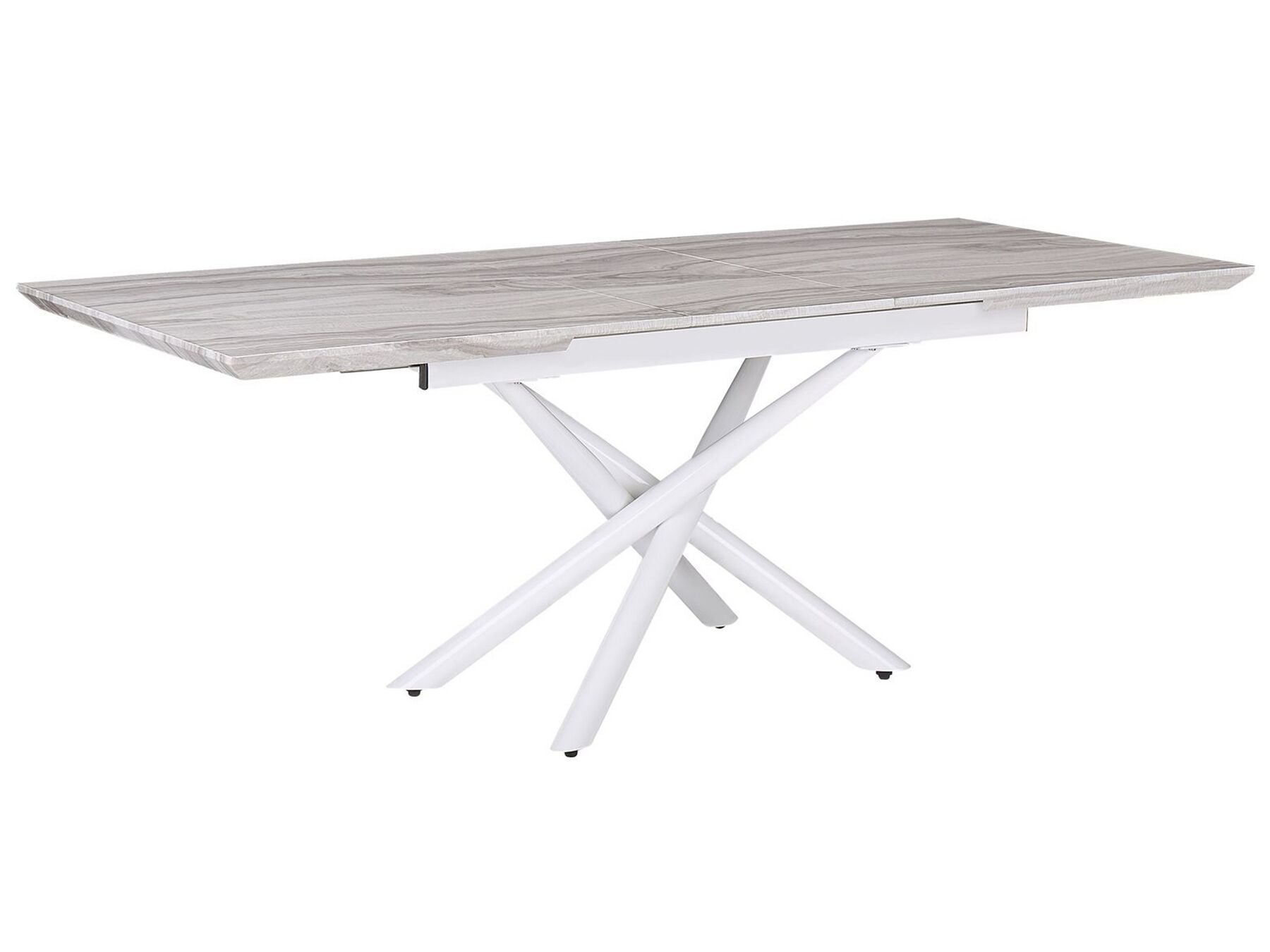 Extending Dining Table MOIRA White 160/200 cm 90 cm