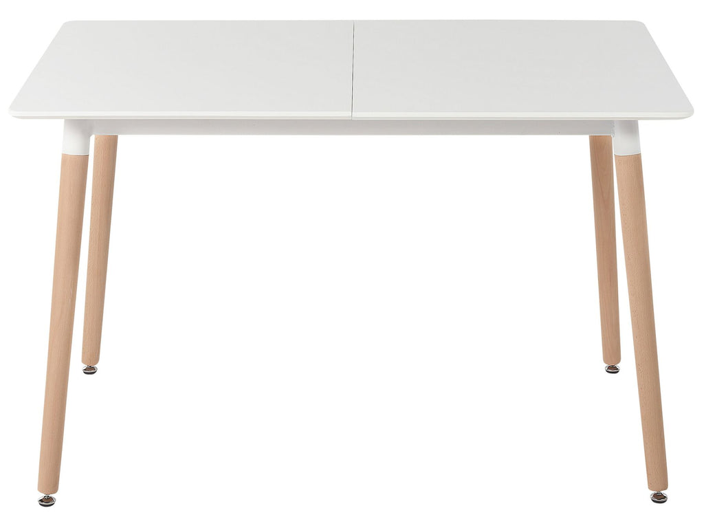 Extending Dining Table MIRABEL White 120/150 cm 80 cm
