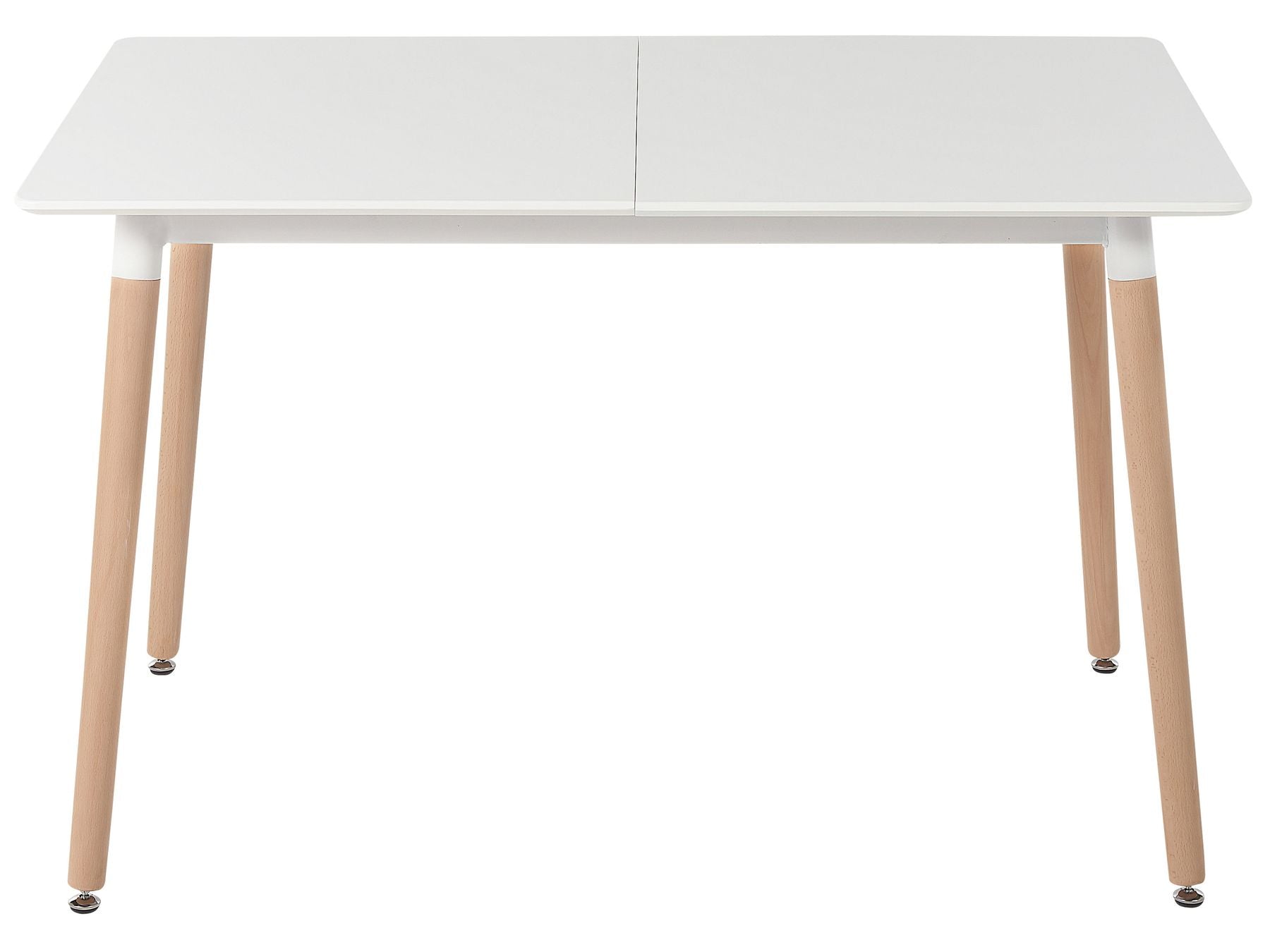 Extending Dining Table MIRABEL White 120/150 cm 80 cm