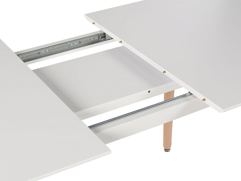 Extending Dining Table MIRABEL White 120/150 cm 80 cm