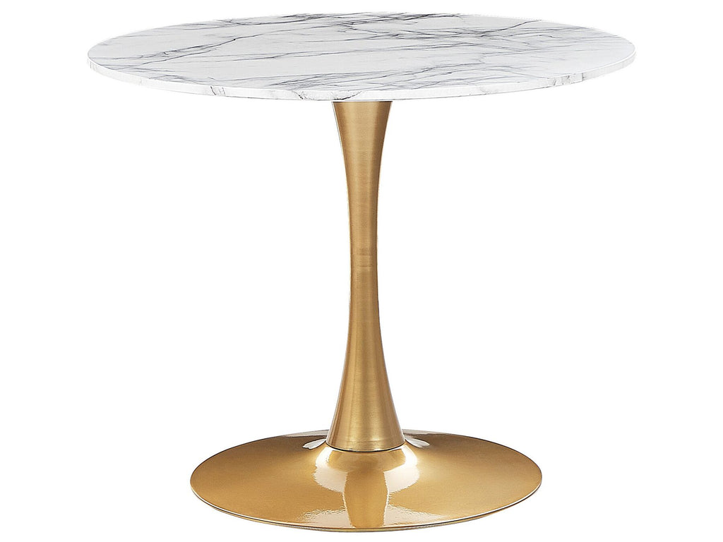 Dining Table BOCA White Marble 90 cm 90 cm