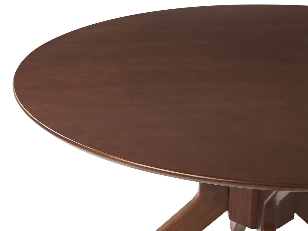 Dining Table TYMIS Dark Mahogany 120 cm 120 cm
