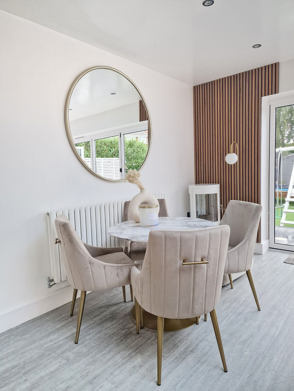 Dining Table BOCA White Marble 90 cm 90 cm