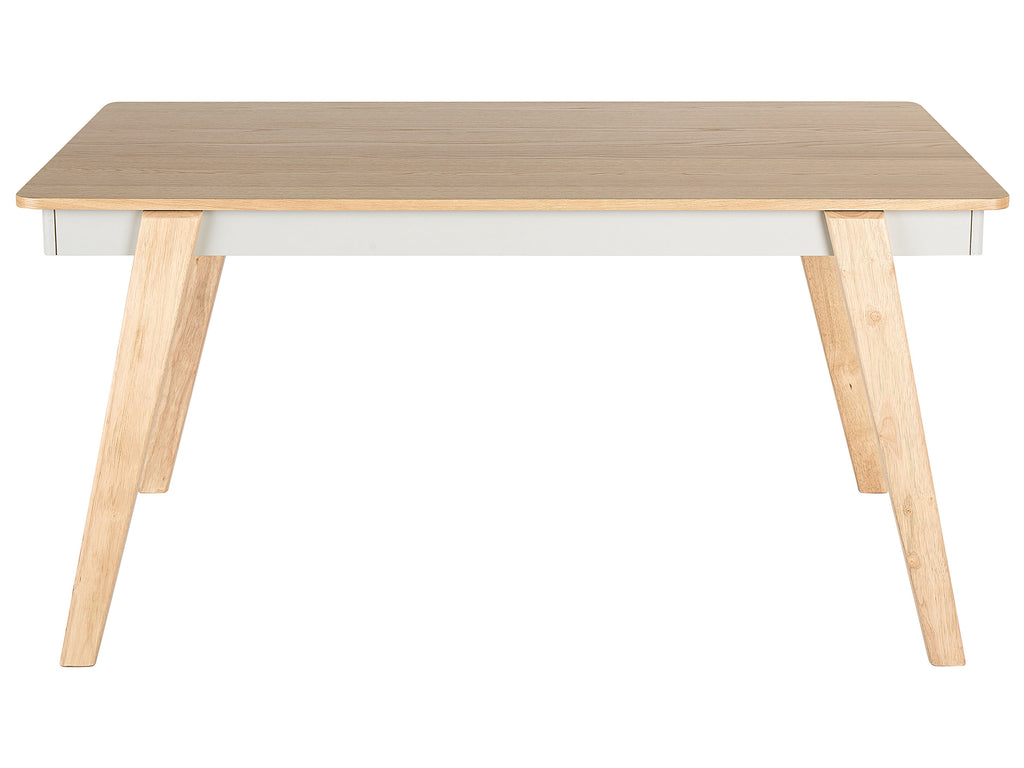 Dining Table PHOLA Light Oak 150 cm 90 cm