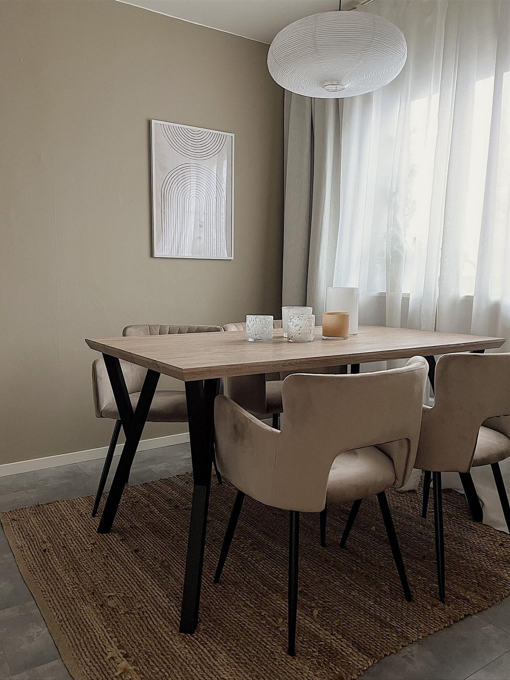 Dining Table BRAVO Light Brown 140 cm 80 cm