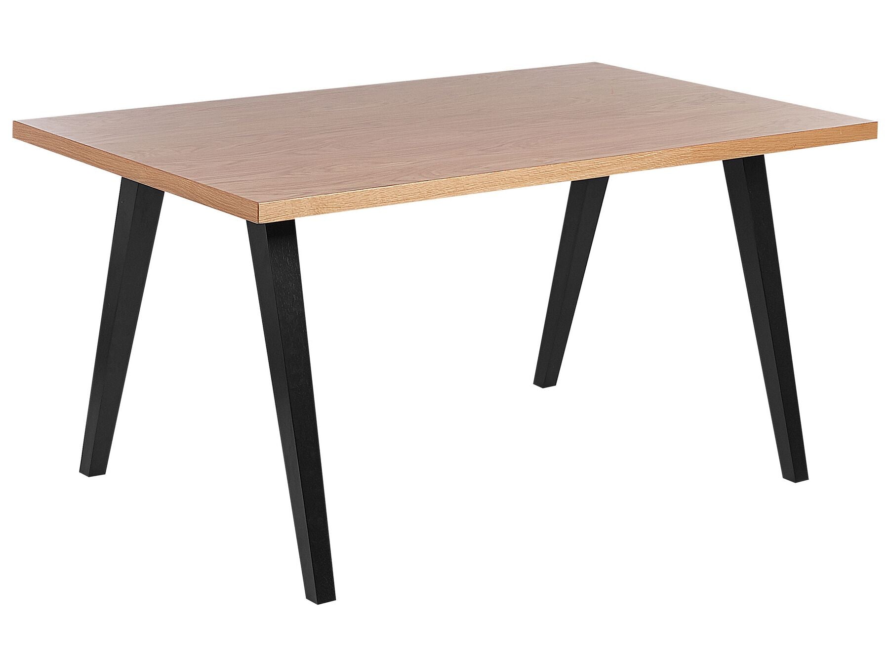 Dining Table LENISTER Brown/ Black 150 cm 90 cm