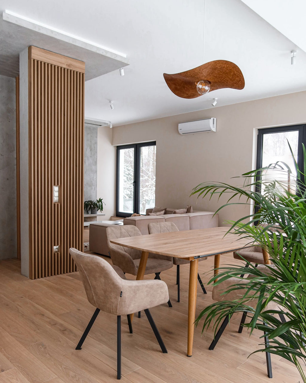 Extending Dining Table HAGA Light Brown 180/210 cm 90 cm