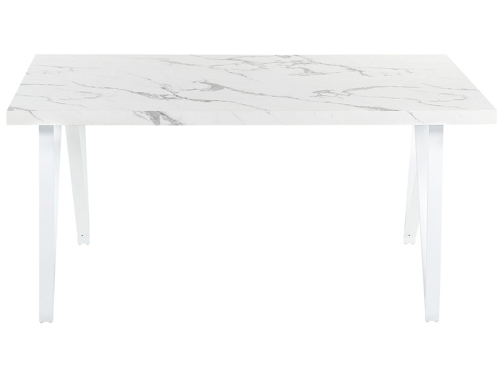 Dining Table GRIEGER White 160 cm 90 cm