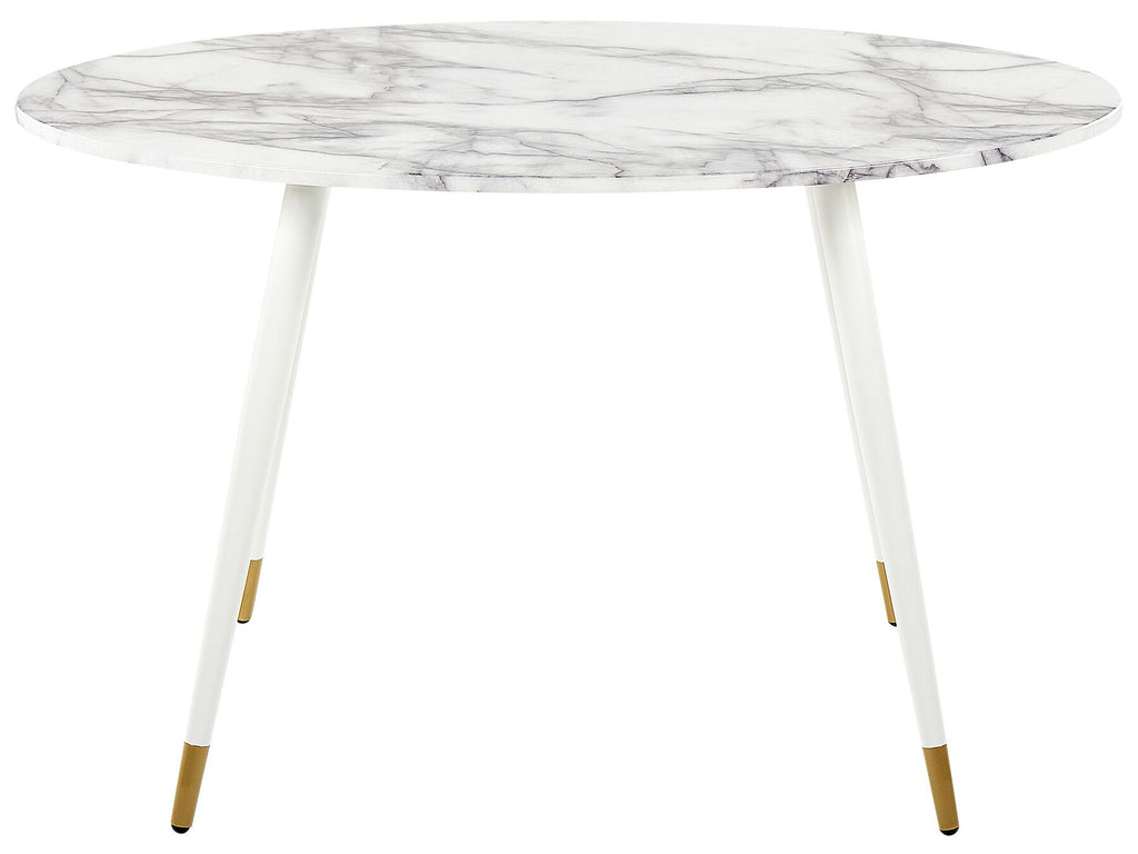 Dining Table GUTIERE White Marble 120 cm 70 cm