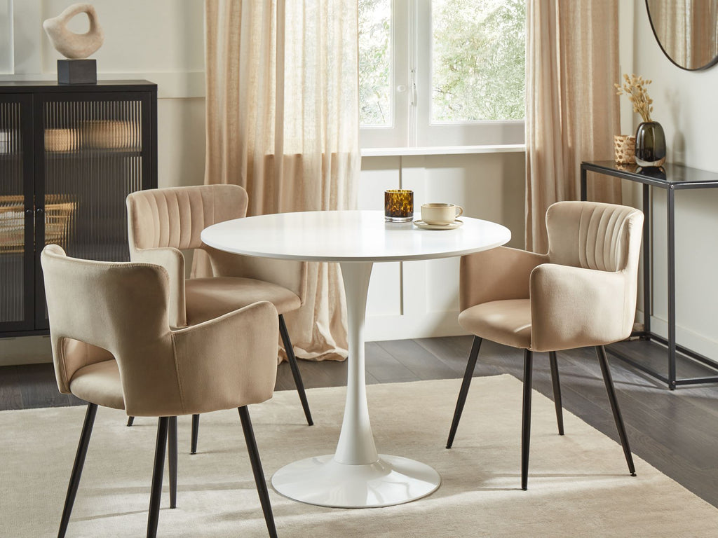 Dining Table BOCA White 90 cm 90 cm